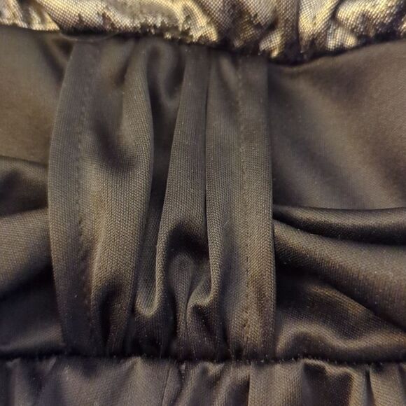 Vintage women's black and silver metallic pant jumpsuit size 5/6 - Picture 6 of 8